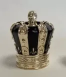 Tampa de frasco de perfume exclusiva em ouro em forma de castelo de coroa de luxo com logotipo personalizado do fabricante