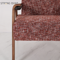Fauteuil de salon simple au design moderne de luxe Fauteuil de détente minimaliste et occasionnel en bois pour la maison