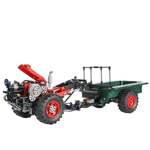 Mould King 17005, tractor motorizado para caminar de alta tecnología, modelo de aplicación de camión de Control remoto, montaje DIY, juguetes de ladrillos, juegos de bloques de construcción