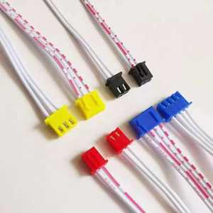 JST XH 2.54毫米节距公母连接器红白条纹扁平带状电缆 - Product Image 6