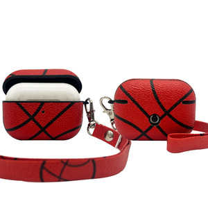 Football <span class=keywords><strong>Basketball</strong></span> Rugby Baseball étui en cuir pour Apple <span class=keywords><strong>Airpods</strong></span> 1/2/3/4 protecteur pour <span class=keywords><strong>Airpods</strong></span> Pro 2 housse casque sans fil sac - Product Image 5