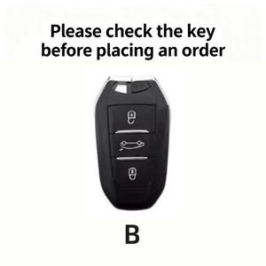 Étui de protection pour clé de voiture en cuir, métal et alliage de zinc pour <span class=keywords><strong>RCZ</strong></span> 301 308 408 5008 - Product Image 4