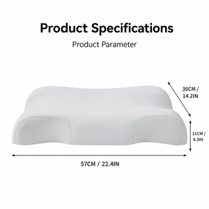 Cuscino Cervicale in Memory Foam Ergonomico con Supporto Ortopedico per Chi Dorme su un Fianco o sulla Schiena, con Fodera Lavabile - Product Image 3