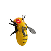 Voiture Abeille Murale Rechargeable Écologique en Plastique à Double Mode avec Télécommande, Simulation Animale Infrarouge Créative