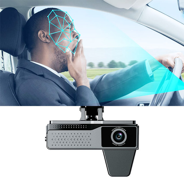 Multifunction Dual Cam Fleet 4G Tracker Driver Sensor DMS Taxi Driver Fatigue Monitor System