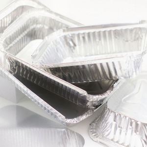 10, 20, 50 PCS Barquettes alimentaires jetables écologiques en aluminium de qualité alimentaire, petits récipients rectangulaires en plastique pour cuisson/plateaux de cuisson - Product Image 5
