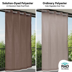 Cortinas Exteriores Impermeables de Primera Calidad con Elegancia Contemporánea para Patios, Balcones, Pérgolas y Espacios Exteriores - Product Image 2