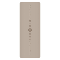 Tapis de yoga de luxe en caoutchouc PU extra épais 5 mm, haute qualité, écologique, antidérapant, avec logo personnalisé et couleur privée pour usage domestique et en salle de sport