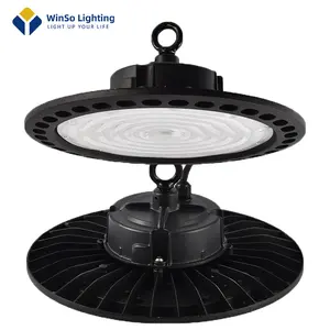 Super Bright 100/150/200W UFO LED High Bay Lights Waterproof Commercial Industrial Market Warehouse Garage Workshop Garage Lamps