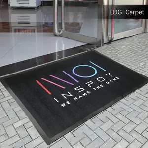 Tappetini per porte commerciali personalizzati Anti-ingresso tappeti con Logo personalizzato spessi per interni esterni tappeti in Nylon