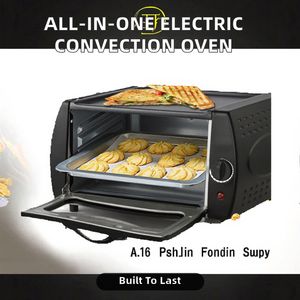 فرن كهربائي متعدد الوظائف للخبز بالحمل الحراري، آلة خبز الكيك الهندي والفطائر المنزلية، جهاز تجفيف من الفولاذ المقاوم للصدأ سعة 11-20 لتر - Product Image 2