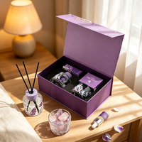 Ensemble diffuseur à bâtonnets en cristal, vente en gros, coffret cadeau d'huiles essentielles, DIY, écologique, sans flamme, parfum frais longue durée