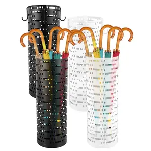 Metall Regenschirmhalter Stehender Regenschirmhalter dekorativer Regenschirmhalter Behälter Mehrzweck-Gehstockhalter W24-40