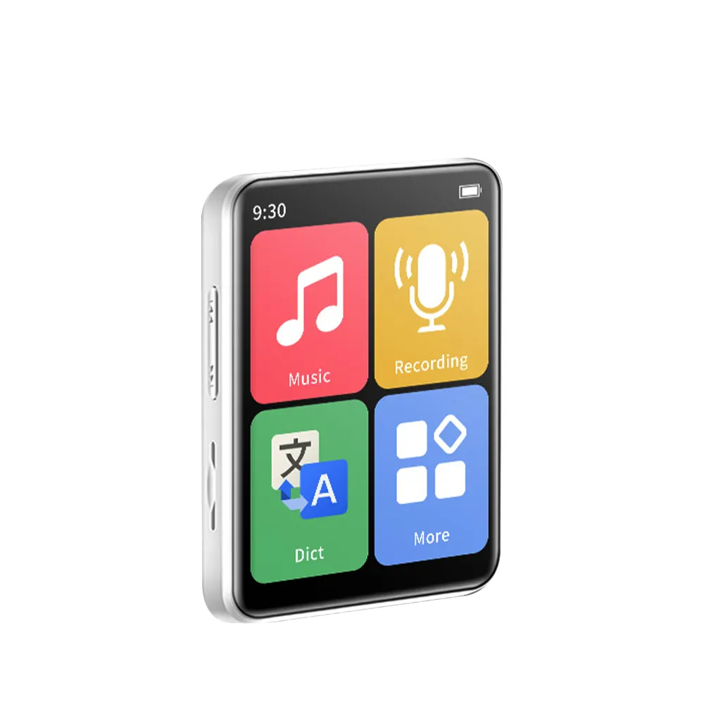 Mini Bluetooth MP3 MP4 müzik çalar ile 2 inç ekran dokunmatik taşınabilir Walkman dahili hoparlör FM radyo kayıt Ebook