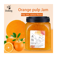 Selai Jeruk Doking Grosir 3kg dengan Potongan Buah Asli, Bahan Baku Bubble Tea, Selai Buah untuk Smoothie dan Teh Buah