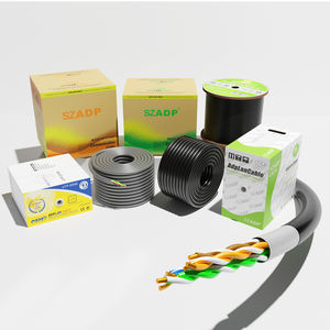 Fabricant OEM Câble de communication Cat6a Cat6 23AWG CCA/CU/HCCA 4 paires de câbles <span class=keywords><strong>Ethernet</strong></span> LAN réseau Utp Stp Ftp Sftp - Product Image 1