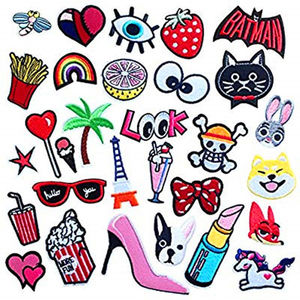 Patchs en dentelle brodés d'<span class=keywords><strong>animaux</strong></span> de dessin animé, écologiques, <span class=keywords><strong>à</strong></span> <span class=keywords><strong>coudre</strong></span> et thermocollants, avec logo personnalisé pour la décoration DIY - Product Image 1