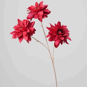 Fleur artificielle de dahlia bleue Greenway, branche unique, pour décoration de mariage, hôtel, accessoire de photographie - Product Image 3