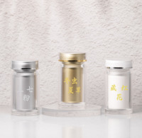 Flacon à pilules en PS argenté, doré et blanc de 100g avec conteneur intérieur – Bouteilles vides pour pilules, capsules, comprimés, vitamines et compléments alimentaires