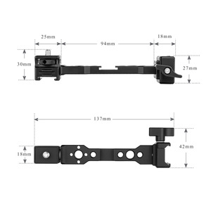DJI <b>Gimbal</b> Stabilizer Mount 137mm Adjustable Arm Aluminum Alloy Monitor Flash Light Mic Holder Extension Bracket - Product Image 1