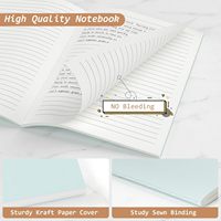 Carnets de journal A5 lignés, couverture rigide, papier couché, lot de 16, 16 couleurs, en vrac, 8,3x5,5 pouces, papier offset scolaire