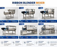 Mélangeur à ruban horizontal pour poudres, idéal pour le mélange de vitamines et de minéraux pour aliments pour animaux