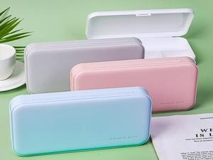 Instagramスタイルマカロンつや消しPPプラスチックペンシルボックス小学生学習文房具収納ギフト用 - Product Image 5