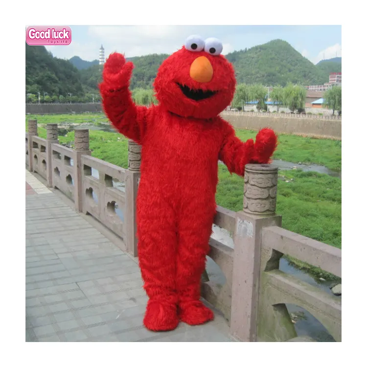 Mascotte su misura partito Shplu cartone animato scimmia orso scoiattolo Elmo biscotti mostro Costume Mascotte per adulti Unisex