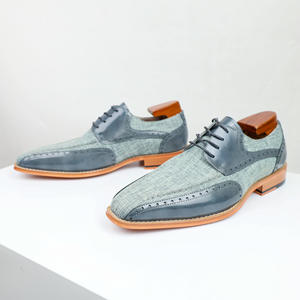 Zapatos Oxford Formales de Cuero Genuino para Hombre, Estilo Nuevo con Combinación de Colores, Punta en Pico, Impermeables y Transpirables, para Bodas - Product Image 4