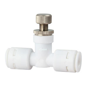 Vanne à aiguille manuelle 1/4'' en plastique de qualité alimentaire, raccord rapide, régulateur de débit d'<span class=keywords><strong>eau</strong></span>, vanne de régulation de débit réglable pour système RO - Product Image 5