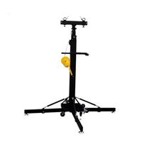 Support de treillis pour Line Array, pliable et portable, à 2 bras, avec manivelle de levage, pour extérieur, 4M, avec stabilisateurs verticaux de 2.2M, pour enceintes Line Array