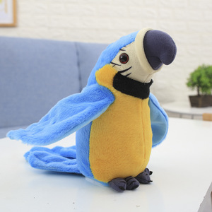En71 Standaard Goedkope Pluche Papegaai Zachte Speelgoed Leuke Gevulde Zachte Knuffel Praten Papegaai - Product Image 5