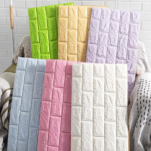 Papier peint en <span class=keywords><strong>brique</strong></span> 3D blanche, autocollants de fond à <span class=keywords><strong>effet</strong></span> texturé en fausse <span class=keywords><strong>brique</strong></span> pour la décoration murale - Product Image 6