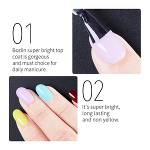 BOZLIN - Esmalte <span class=keywords><strong>de</strong></span> <span class=keywords><strong>Uñas</strong></span> en <span class=keywords><strong>Gel</strong></span> UV LED <span class=keywords><strong>de</strong></span> 15 ml, Superbrillante, Sin Necesidad <span class=keywords><strong>de</strong></span> Limpiar, para Salón <span class=keywords><strong>de</strong></span> <span class=keywords><strong>Uñas</strong></span> - Product Image 6