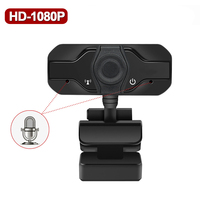 Penutup Privasi Lensa Kabel USB 1.5m Mac PC Laptop Desktop Video Calling Streaming Komputer Kamera Web HD 1080P Webcam USB