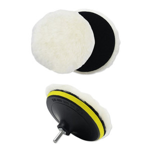 Disques de polissage auto-adhésifs en laine pure, 3-7 pouces, doux, pour le detailing automobile, la céramique, le verre et les meubles - Product Image 3