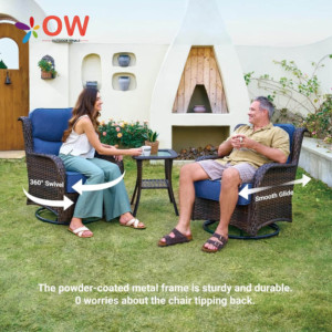 Set di Mobili da <span class=keywords><strong>Giardino</strong></span> in Rattan PE per Esterni, Divani Contemporanei per Patio, Set di Mobili da <span class=keywords><strong>Giardino</strong></span> in <span class=keywords><strong>Alluminio</strong></span> Pressofuso - Product Image 2