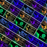 Badge de nom de carte de visite LED acrylique de charge de batterie de carte de visite pour l'exposition
