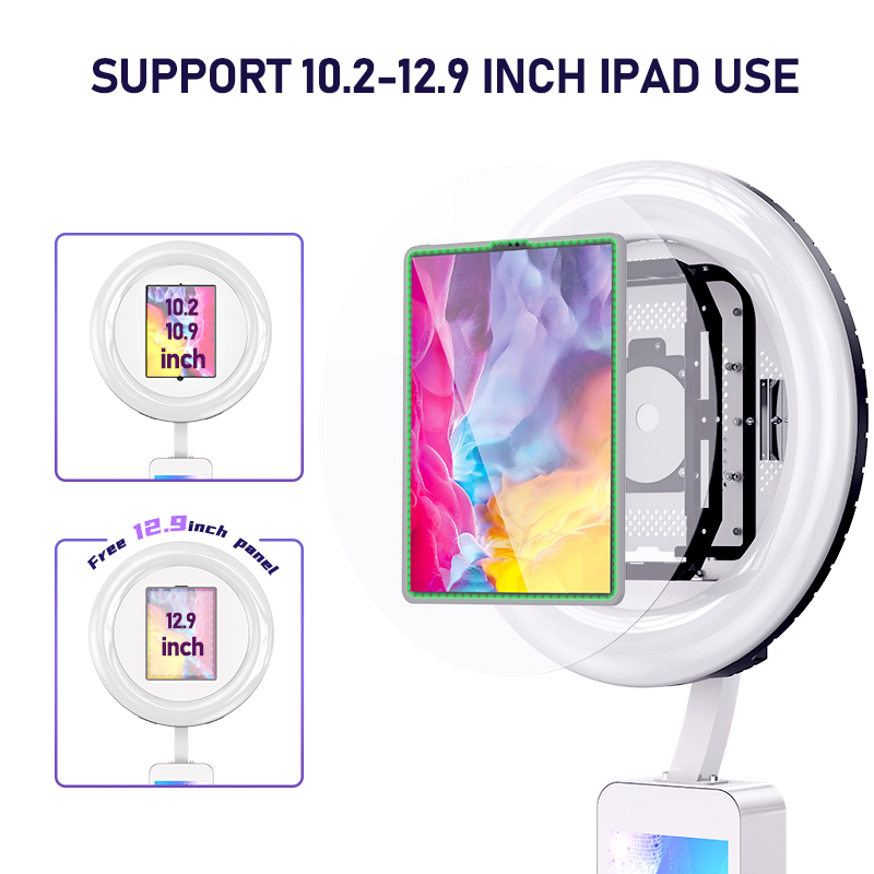 ring light for 360 photo booth