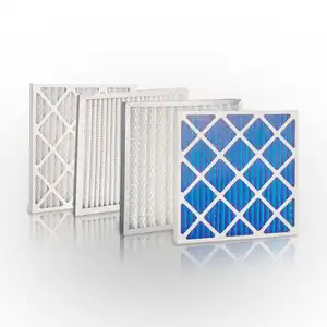 Proveedor Pantalla de filtro de aire acondicionado Mejora la circulación del aire Placa de pantalla G4 Filtro de efecto primario plegable