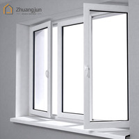 Ventanas y Puertas de PVC UPVC de Alta Calidad y Bajo Precio, Ventana Corredera Moderna con Acabado Manual y Aislamiento Acústico para Lavandería
