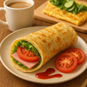 Pancake Croccante Sanquan con Cipollotti Sfilacciati, Congelato e Pronto da Friggere, Confezione da 320g per Ristoranti, Adatto ai Bambini - Product Image 1