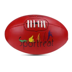 Fabrika yüksek kalite toptan özelleştirilmiş Logo tasarımlar Rugby topu PU makinesi dikiş avustralya tarzı Rugby topu oyunları için