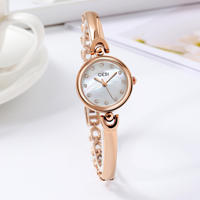 Montre GEDI 1156 pour femmes, petite montre à bracelet pour femmes, cadran rond doré, étanche, quartz