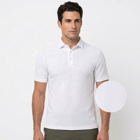 Polo de golf 89 % nylon 11 % élasthanne 190 grammes, tissu extensible 4 directions, respirant, pour homme