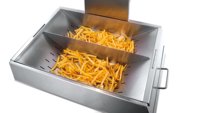 Chauffe-frites électrique en acier inoxydable commercial 220V, machine de table, thermostat, durable, économie d'énergie A+++, chauffe-aliments