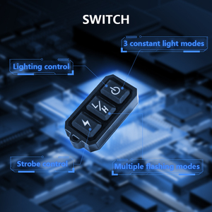 Luci Griglia Auto con Cablaggio Wireless da 200W, Proiettore Laser Bi-Faro a LED per Auto e Moto per Fiat, Opel, <span class=keywords><strong>Hyundai</strong></span>, Ford, Mazda - Product Image 5
