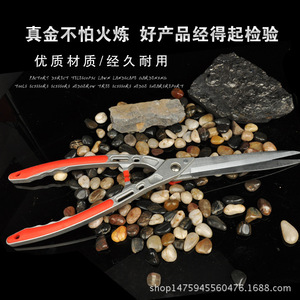 กรรไกรตัดแต่งกิ่งไม้ไต้หวัน ขนาด 600 มม. ทำจากสแตนเลส หัวตรง สีแดง อุปกรณ์ทำสวนสำหรับตัดหญ้า - Product Image 2