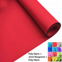 Vente en gros SBR CR Nylon Perforé Néoprène Enduit Tissu Feuille de Caoutchouc 1MM - 5MM Tissu Néoprène