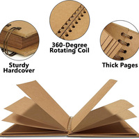 Album de scrapbooking marron 8x8 pouces, 20 feuilles, couleurs assorties, pour photos quotidiennes, livre de souvenirs de la croissance des enfants, album de scrapbooking noir pas cher
